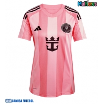 Camisa de Futebol Inter Miami Luis Suarez #9 Equipamento Principal Mulheres 2025-26 Manga Curta